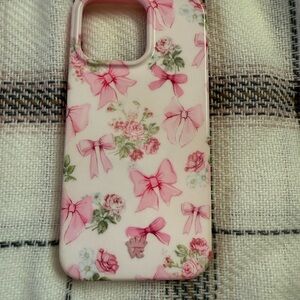 Velvet Caviar iPhone 15 pro max Floral and Bow Phone Case